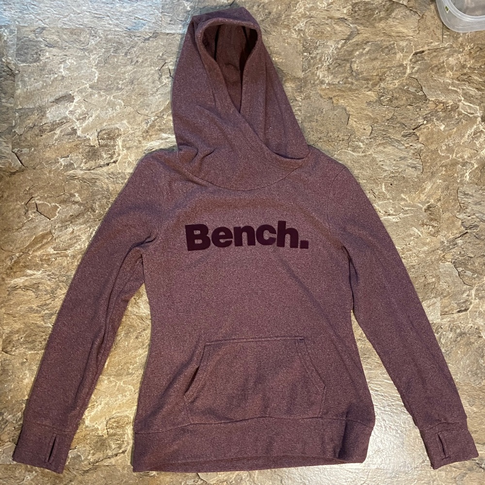 Burgundy bench sweater